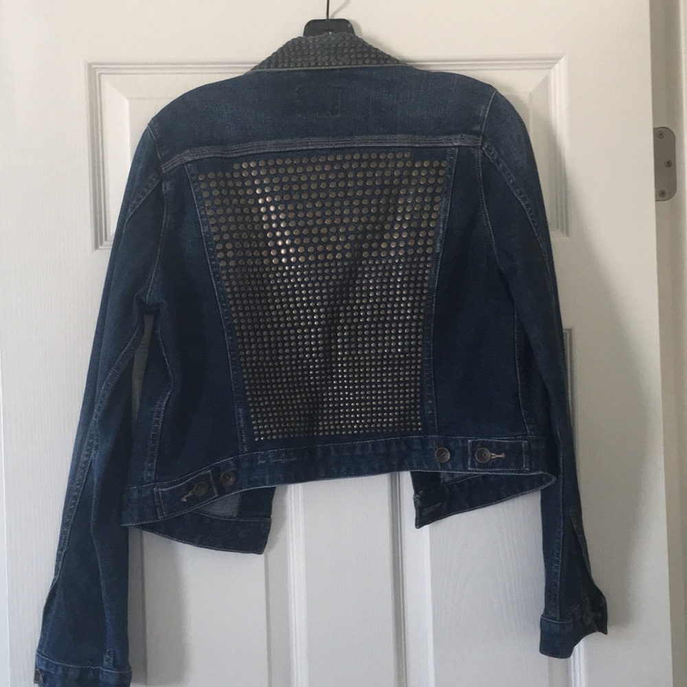 Lucky Brand denim studded jacket